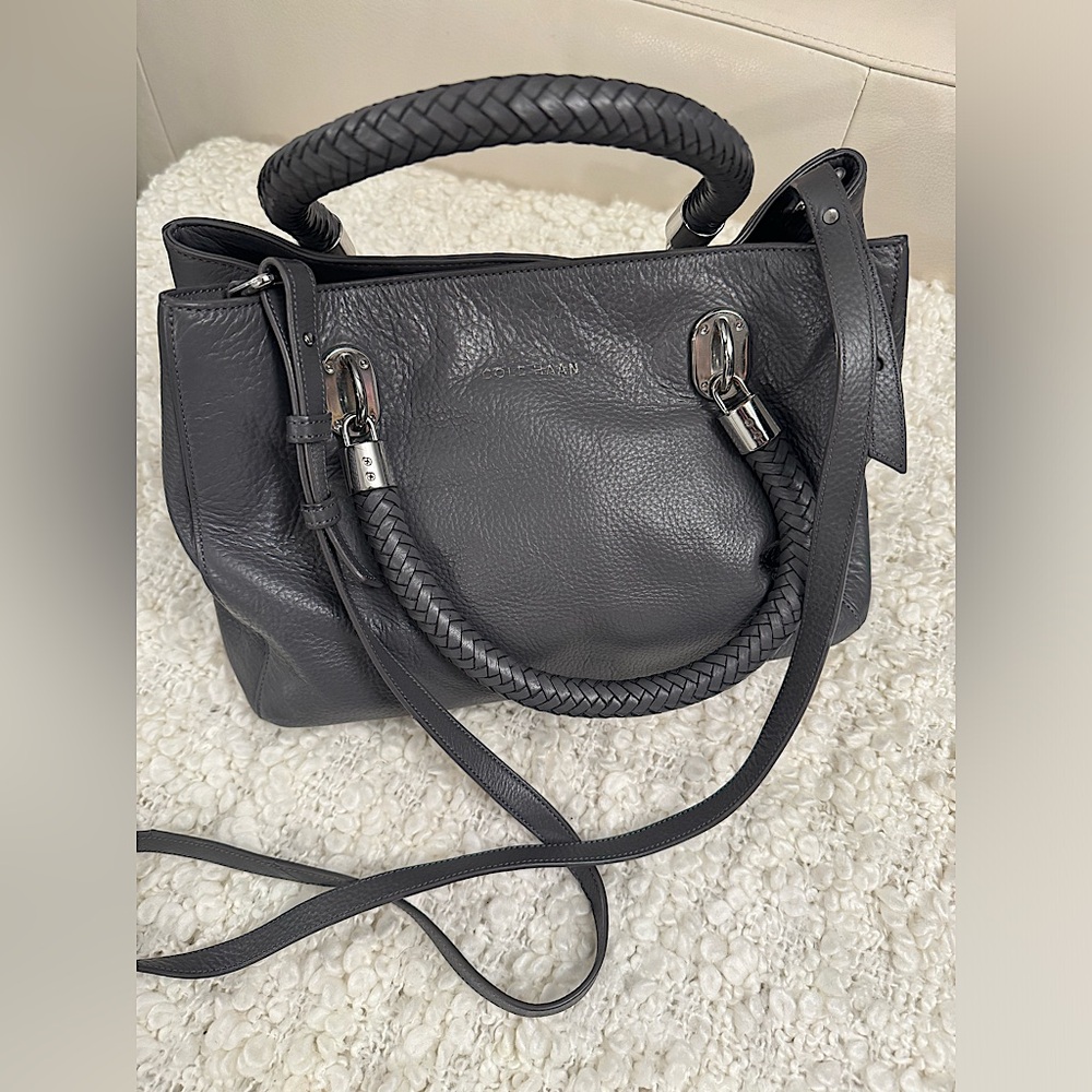 Colehan Grey Leather Purse